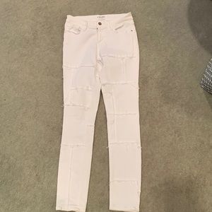 Frame Le Skinny de Jeanne Patchwork Jean